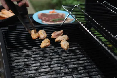 34'' Charcoal Grill Extra Large Portable BBQ  Grill, Black