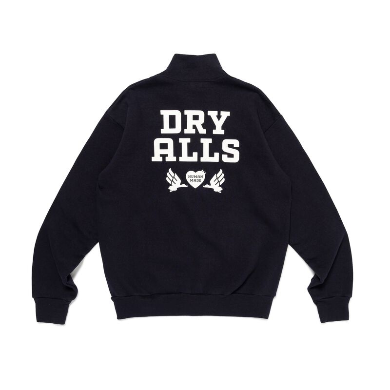 HUMAN MADE HALF-ZIP SWEATSHIRT