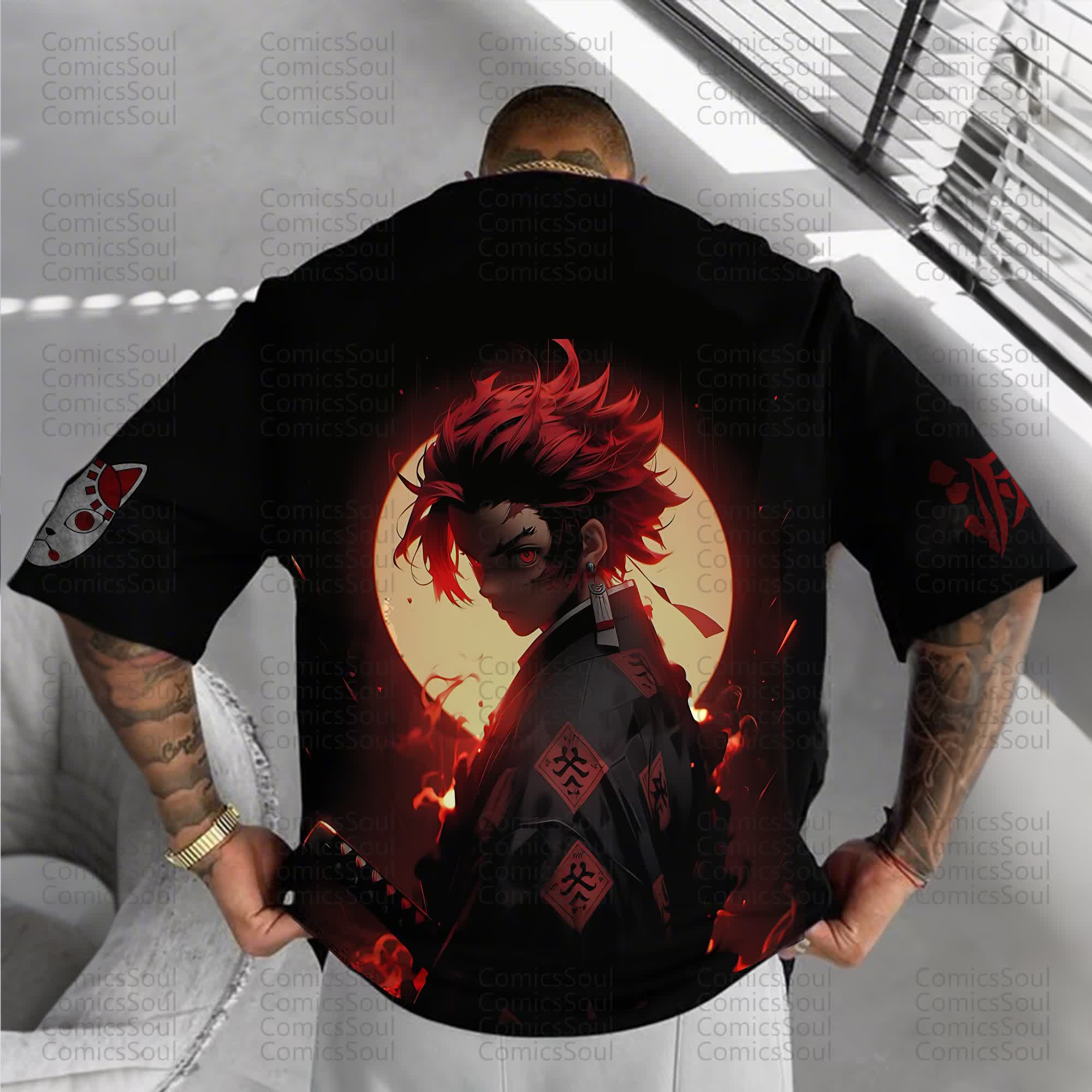Unisex Anime Inspired Vintage T-Shirt丨Comicssoul