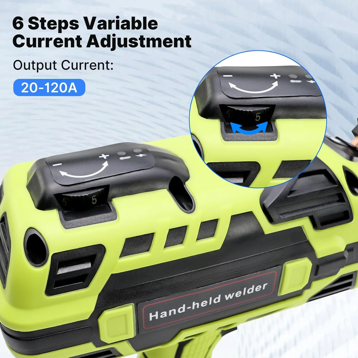 Handheld Welding Machine 110V 20-120Amp Portable ARC Welder Gun Hand Held Welder Machine with IGBT Inverter 6 Variable Current Adjustment for 1/16''-1/8'' Welding Rods Welding Tool Kit - Image 12