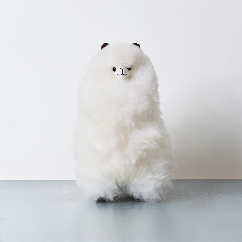 Peluche Lama en alpaga - Ivory