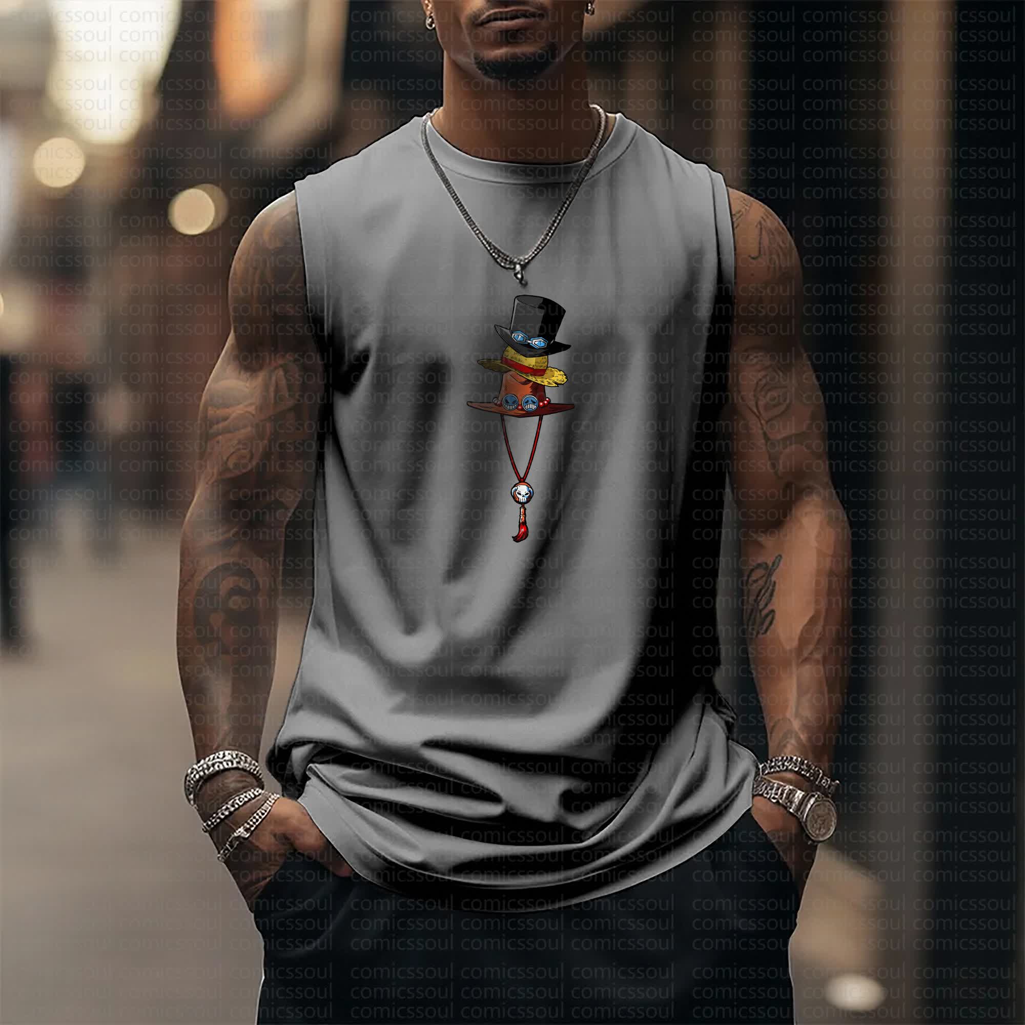 Unisex  “Comicssoul” Casual Anime  Tank Top TeeThreads Sustain the Scene with Custom Apparel