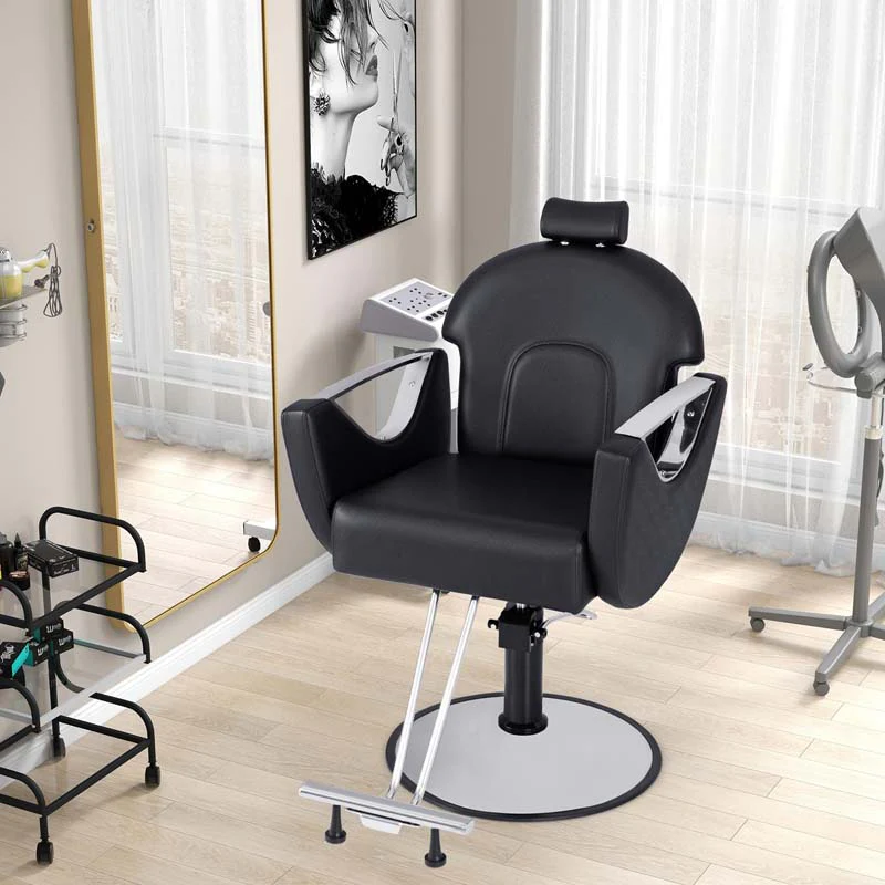 Eletriclife 360° Swivel Reclining Salon Chair for Hair Stylist