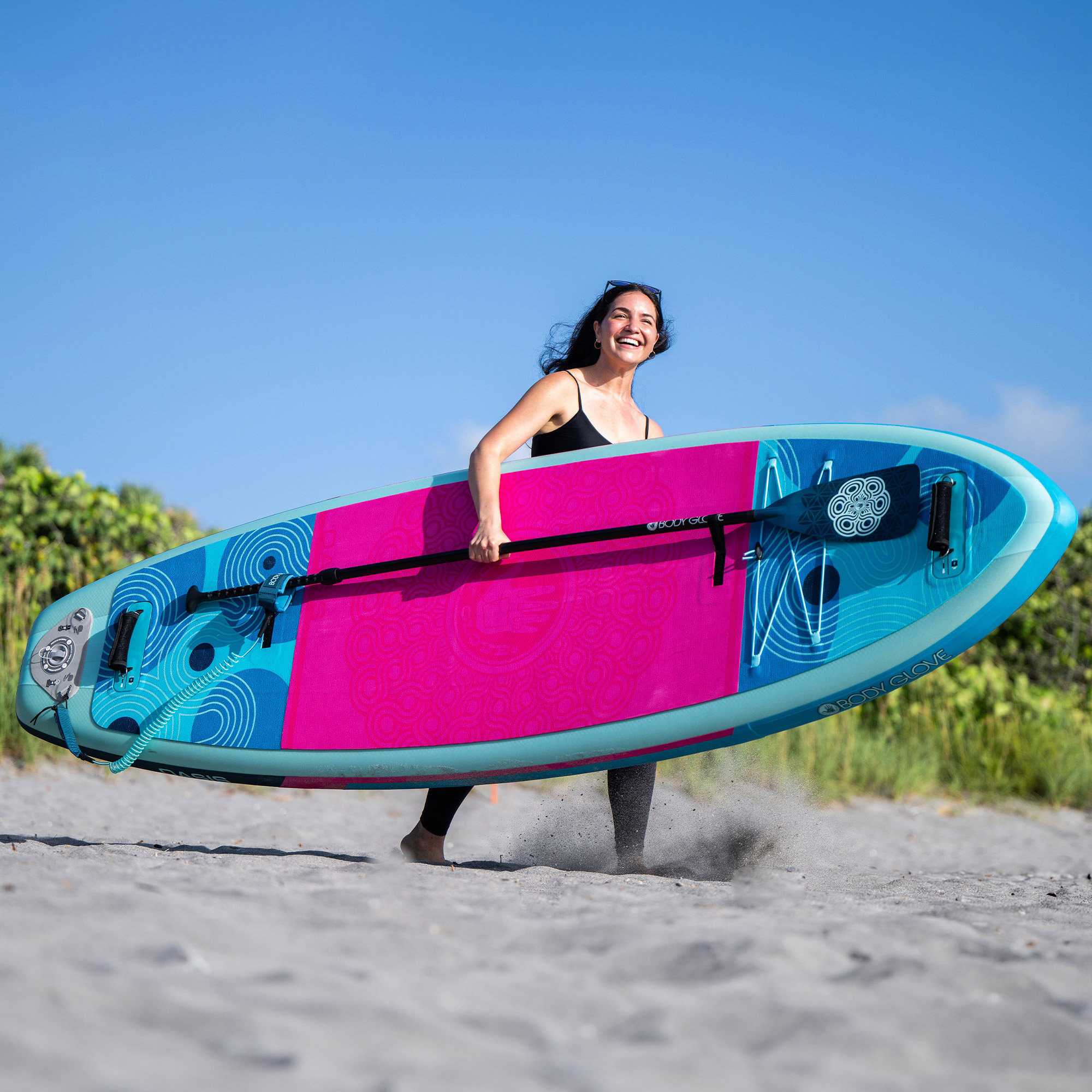 WAYFAIR Body Glove Oasis 2 10" Inflatable Stand Up YOGA Paddle Board Package