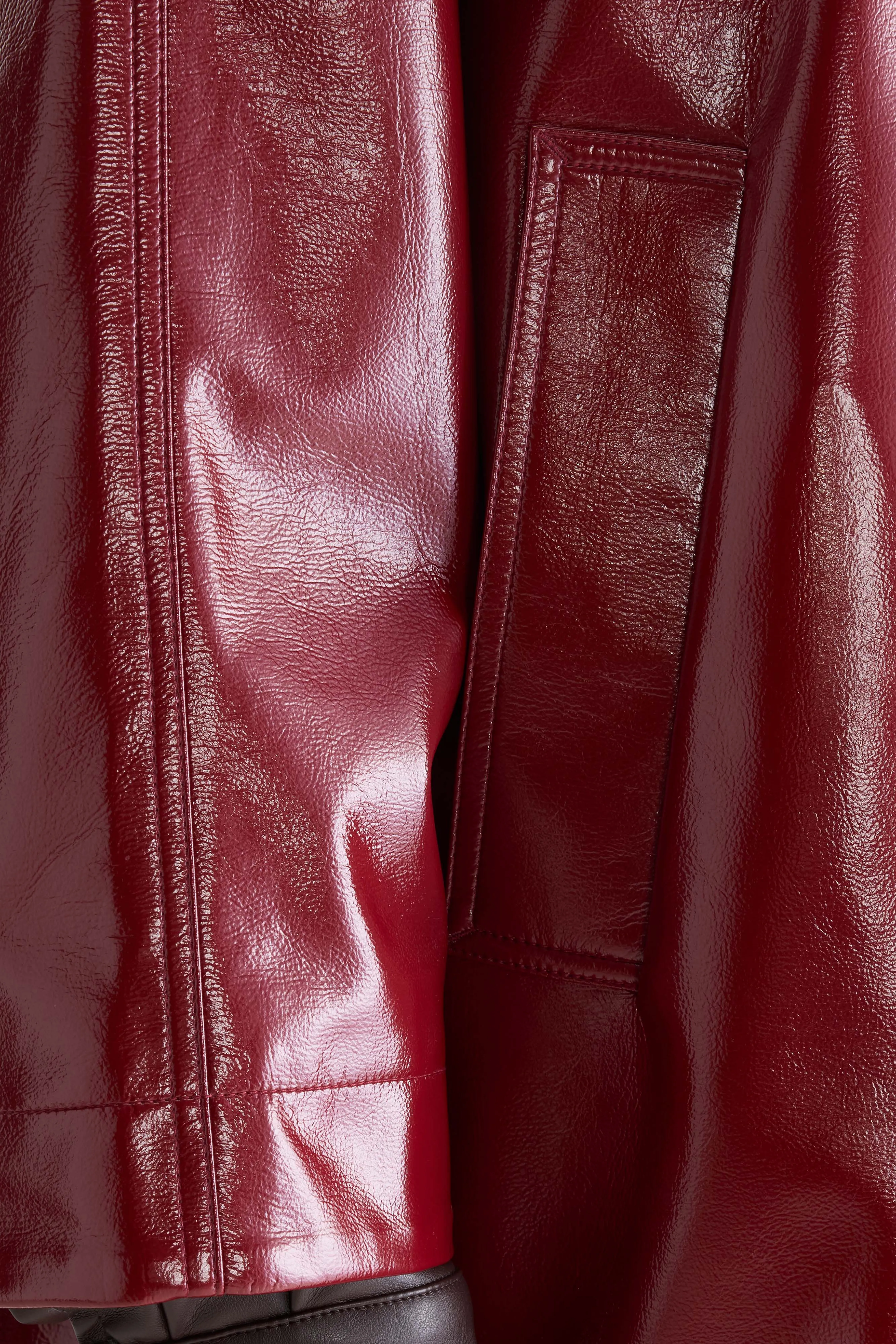Bellerose Jana vinyl coat (261 / W / CERISE)