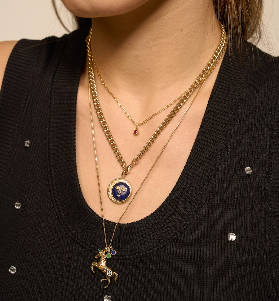 Moon Eclipse Charm 9K