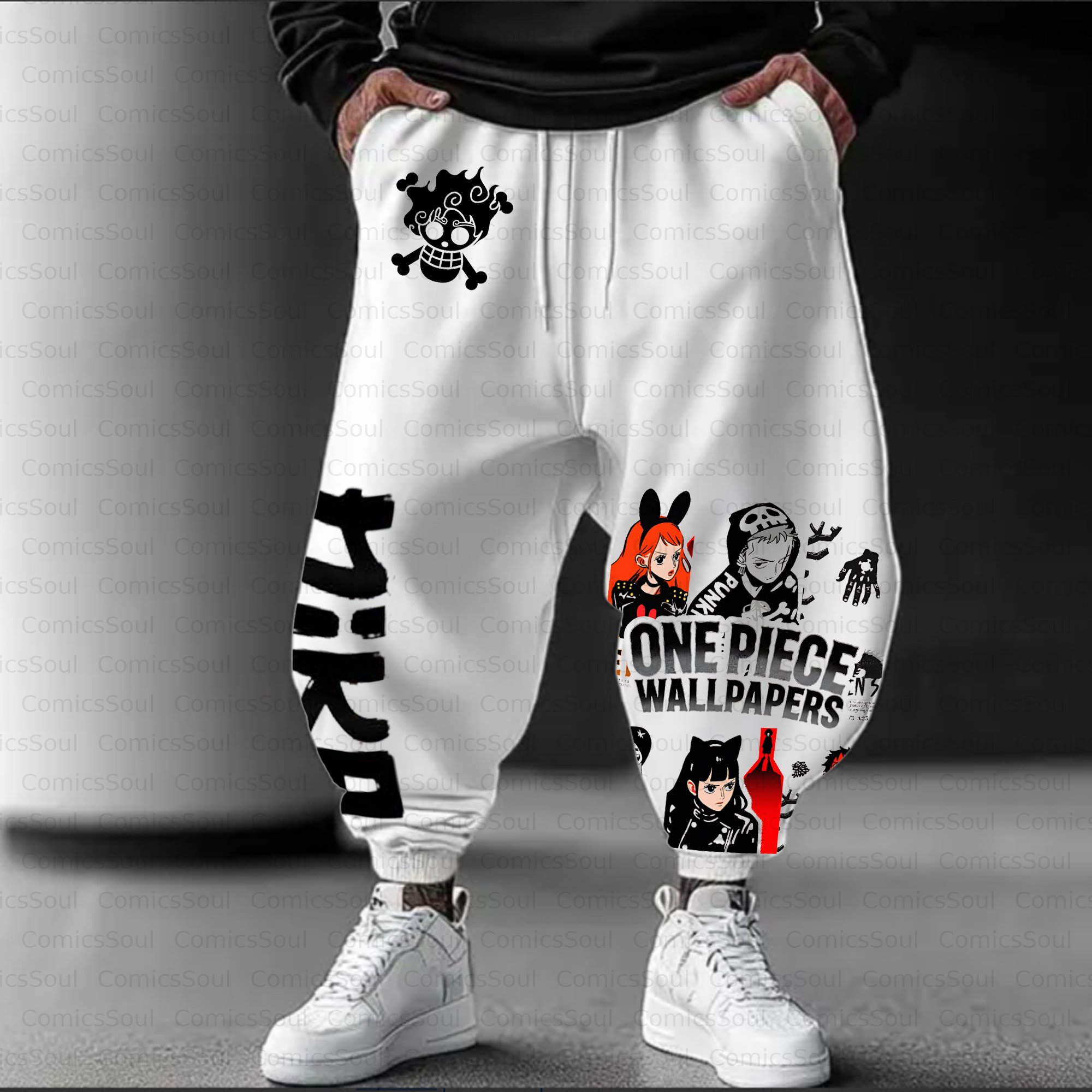 Unisex Casual Anime Streetwear Pant