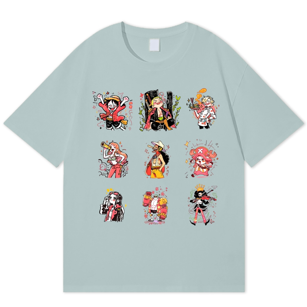 One Piece Unisex Round Neck Anime T-shirt