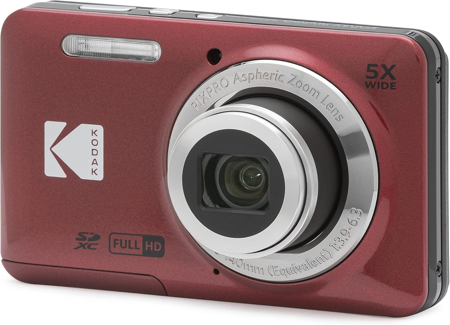Kodak Pixpro FZ55 16 Megapixel Digital Camera, Red - FZ55 - Image 2 Kodak Pixpro FZ55 16 Megapixel Digital Camera, Red - FZ55 - Image 2
