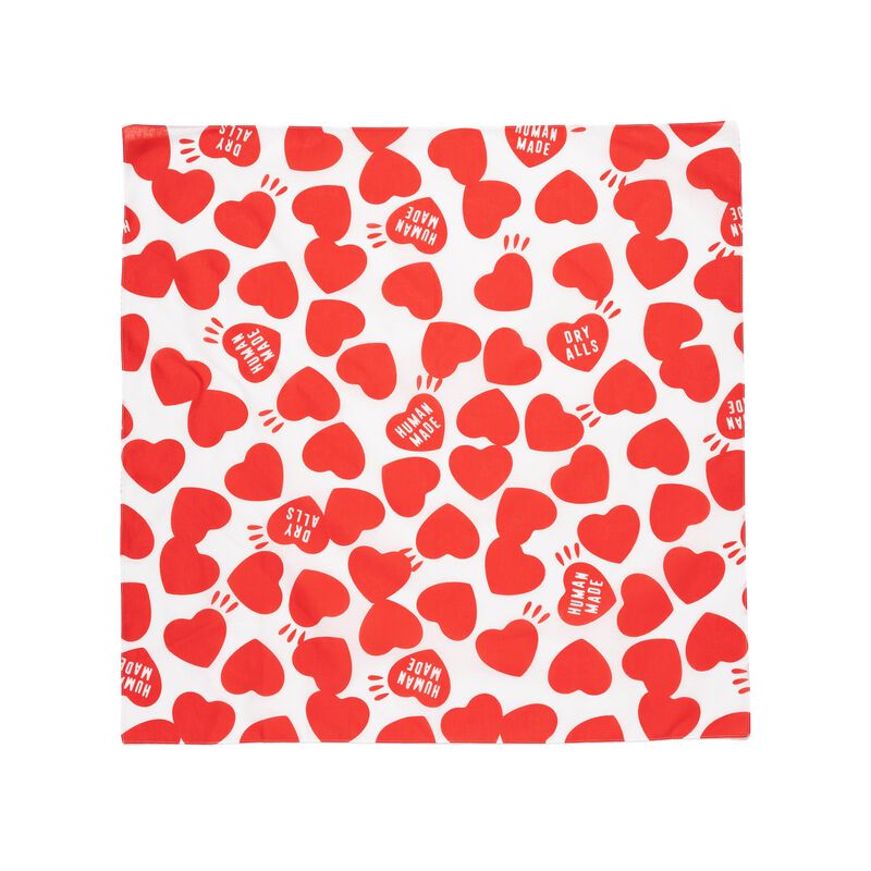 HUMAN MADE HEART BIG BANDANA