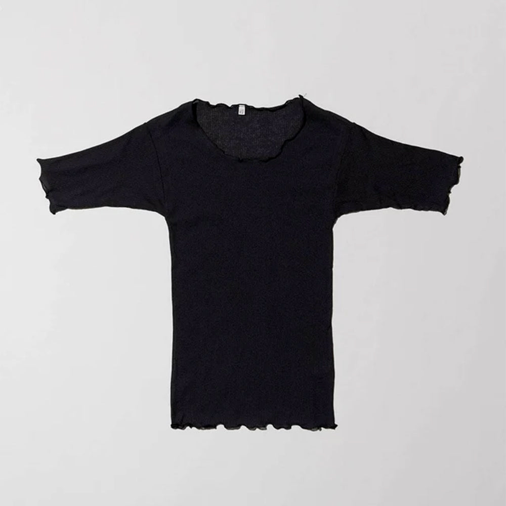 Baserange - T-Shirt Pama 3/4 - Noir