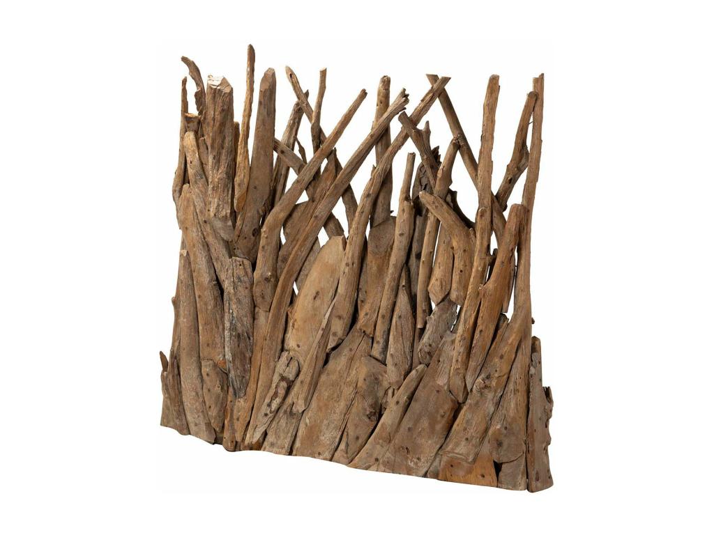 Biombo Madera Teca Natural 120x72x140 Cm