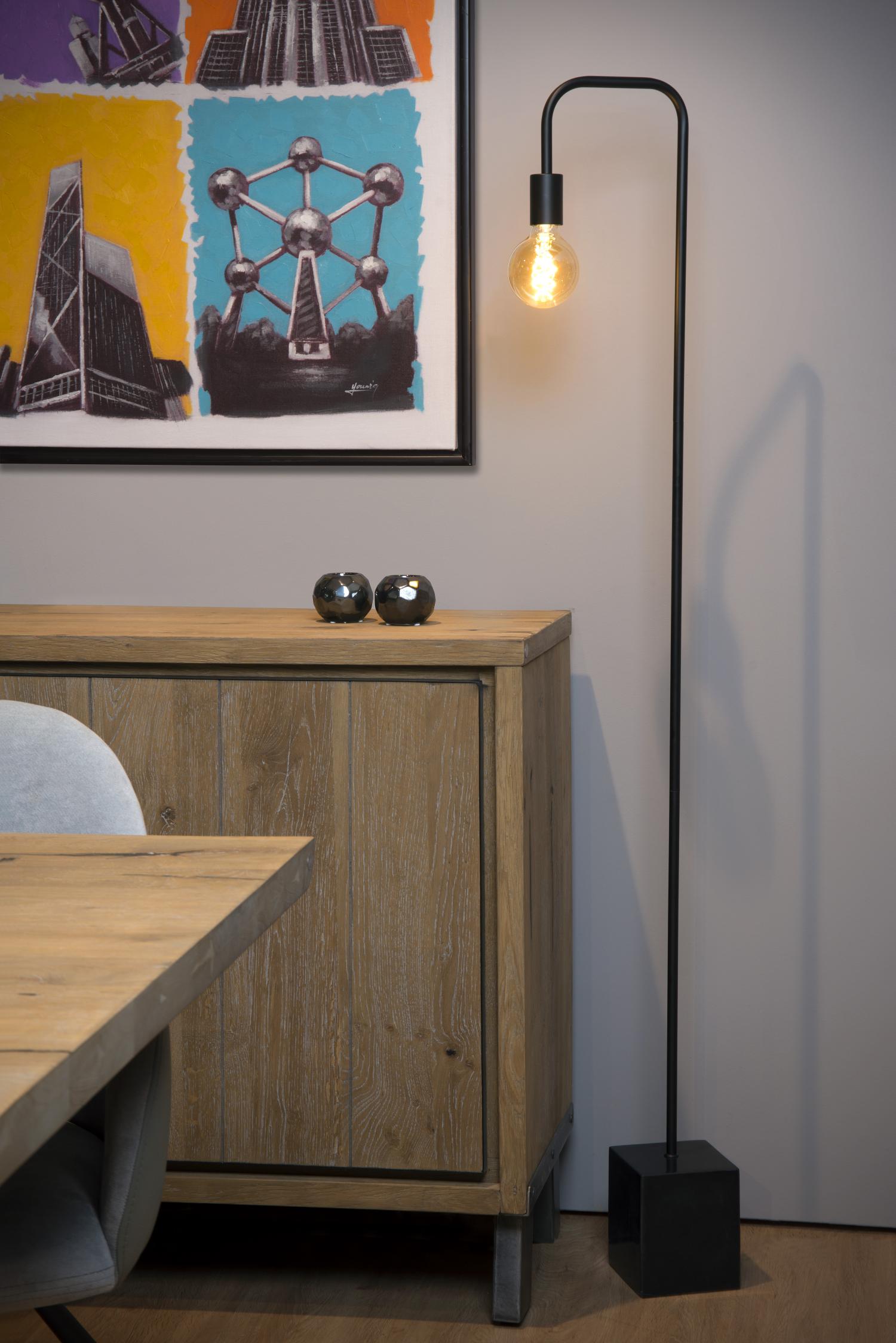 Lucide LORIN Vloerlamp - Zwart