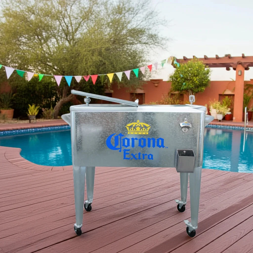 Leigh Country Galvanized Corona Outdoor Cooler, Silver, 80 Qt. - MC 47902 - Image 5 Leigh Country Galvanized Corona Outdoor Cooler, Silver, 80 Qt. - MC 47902 - Image 5