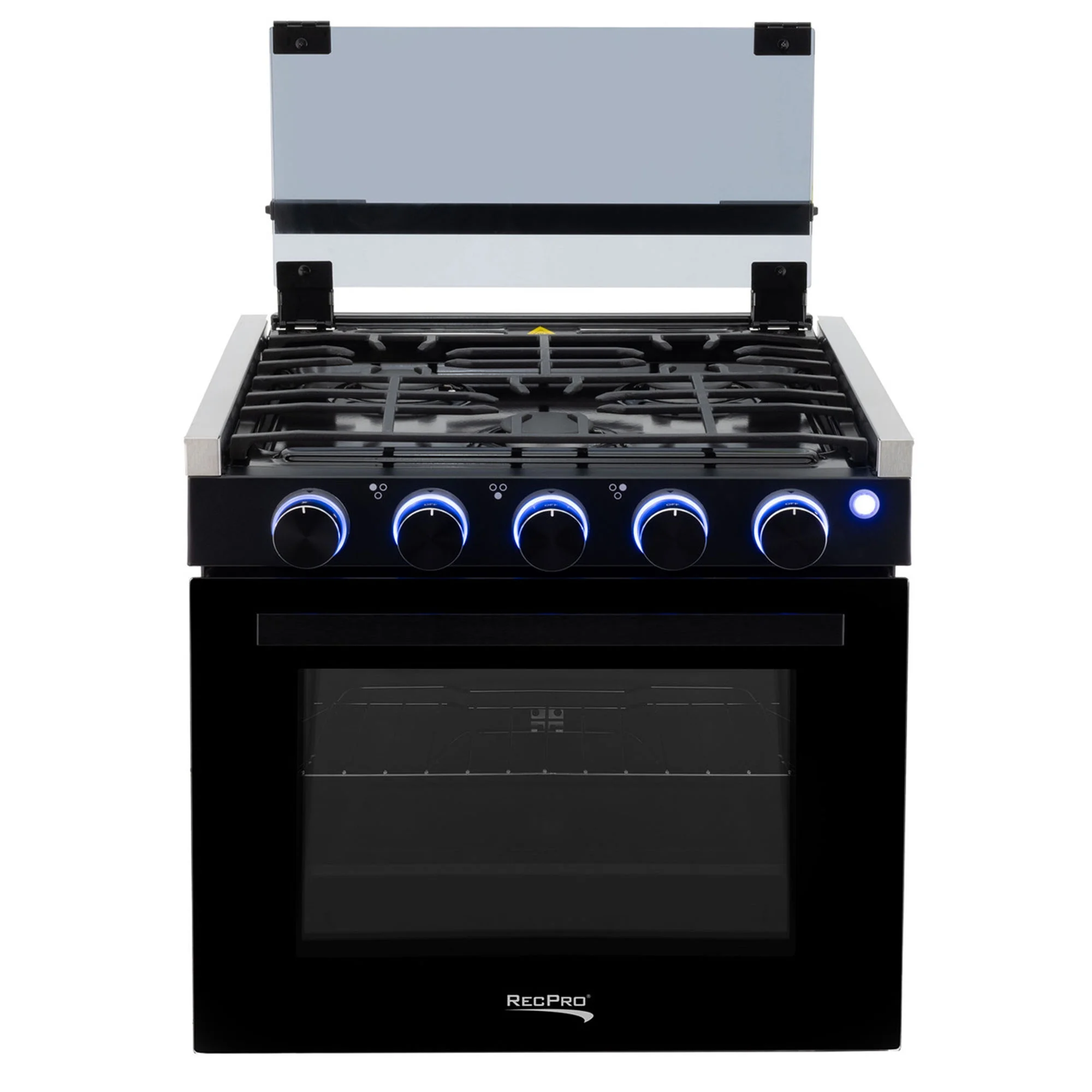 RecPro 17 Inch 3 Burner Propane RV Stove Gas Range without Hood, Silver - Image 9