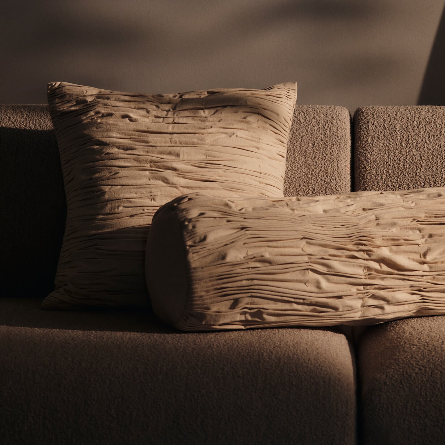 Ferm Living Falda Smocked Sierkussen - 60 x 20 cm