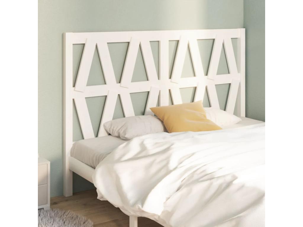 Día y Noche - Día y Noche Cabecero de cama madera maciza de pino blanco 166x4x100 cm