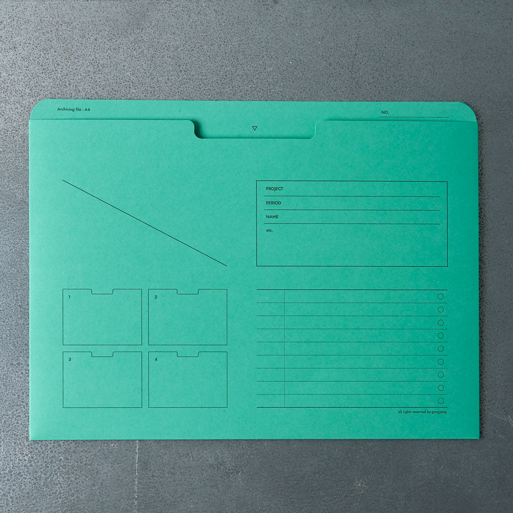 Pochette à documents A4 - Menthe
