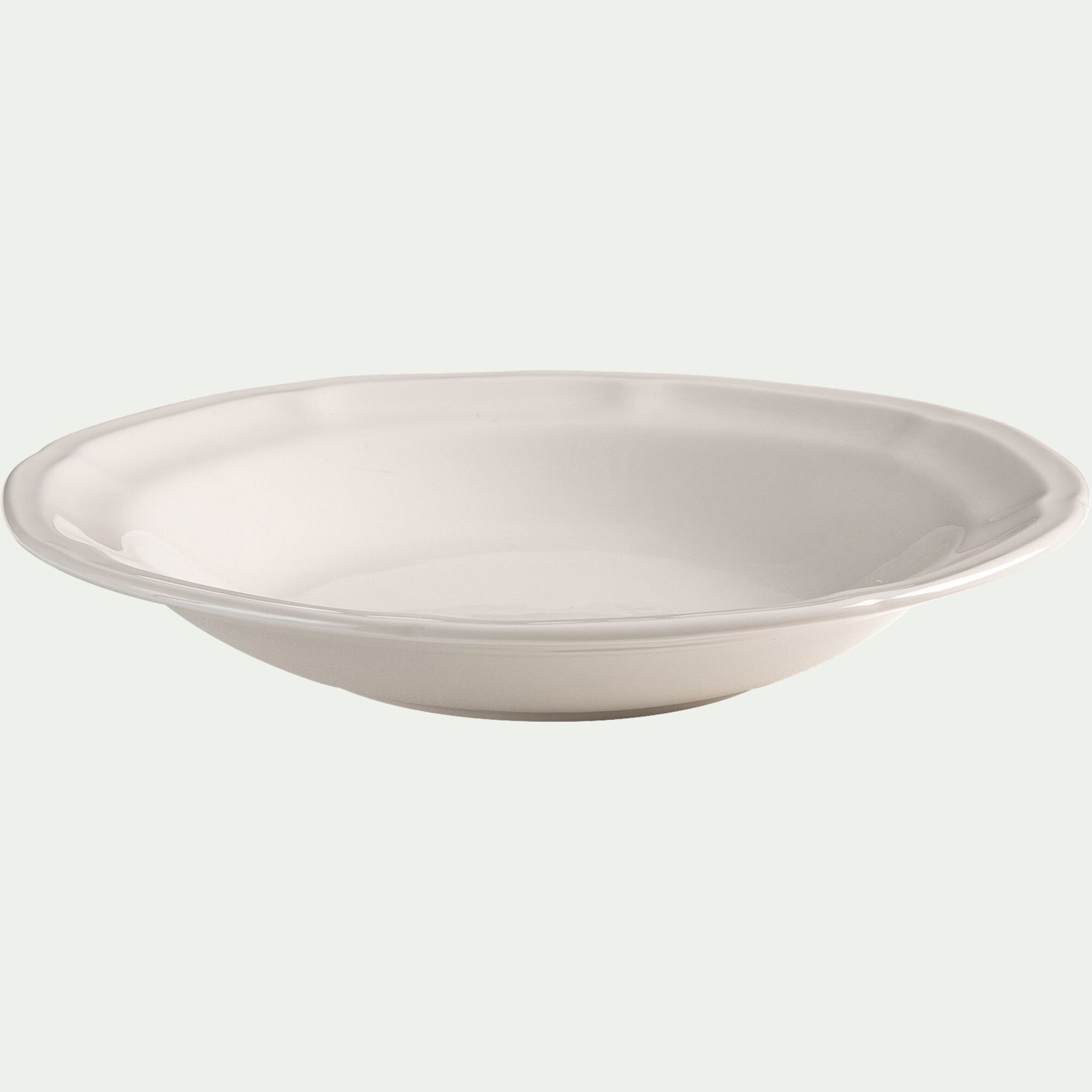 MARLI - Assiette creuse en porcelaine D22cm - blanc