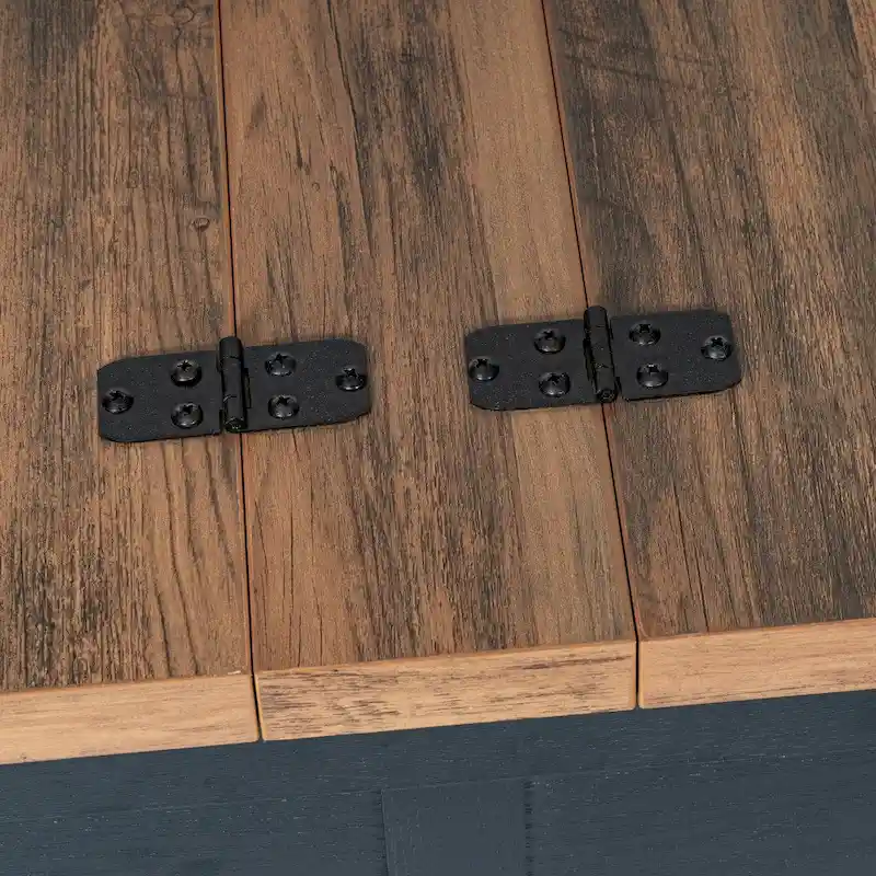 Contemporary Farmhouse Coffee Table Featuring Concealed Storage