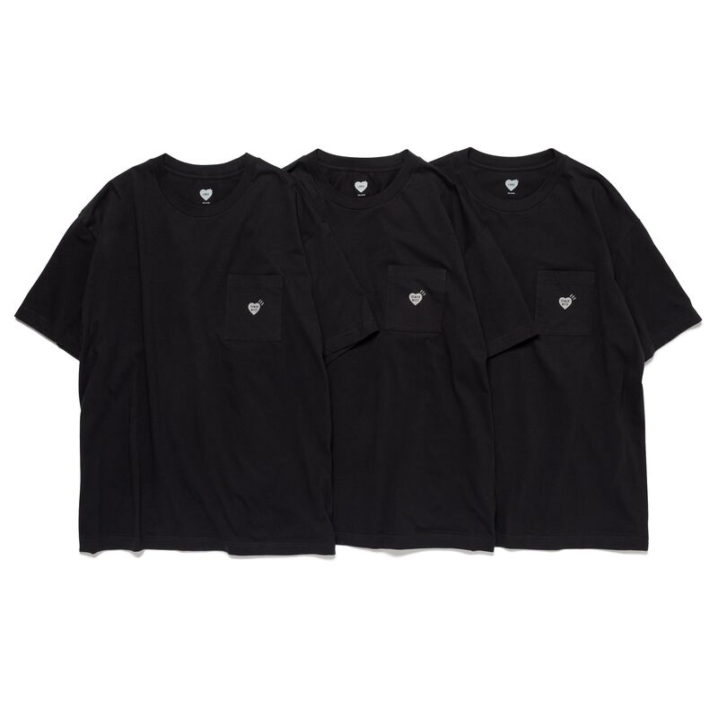 HUMAN MADE 3-PACK POCKET T-SHIRT SET