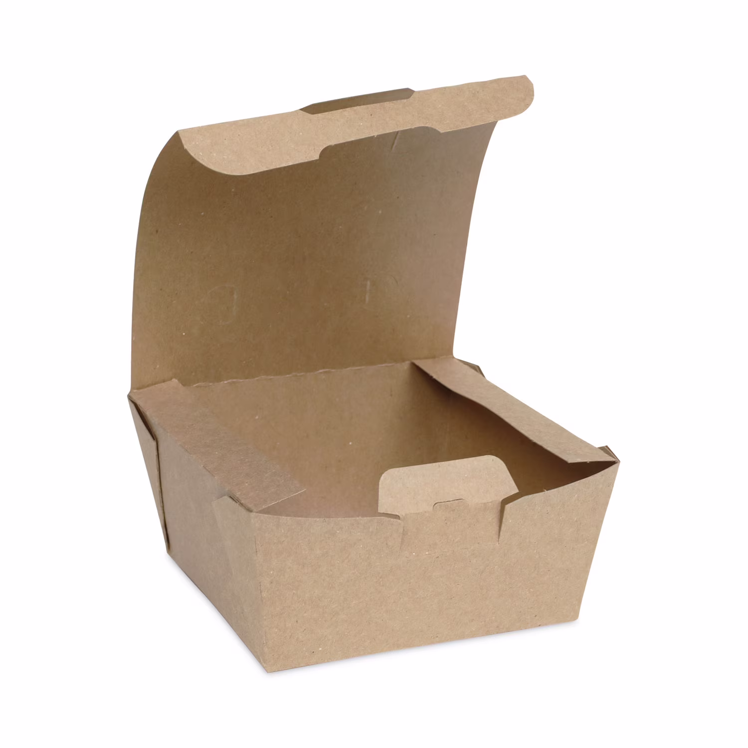 Pactiv Evergreen EarthChoice Tamper Evident OneBox Paper Box, 4.5 x 4.5 x 2.5, Kraft, 312/Carton -PCTNOB01KECTE - image 1