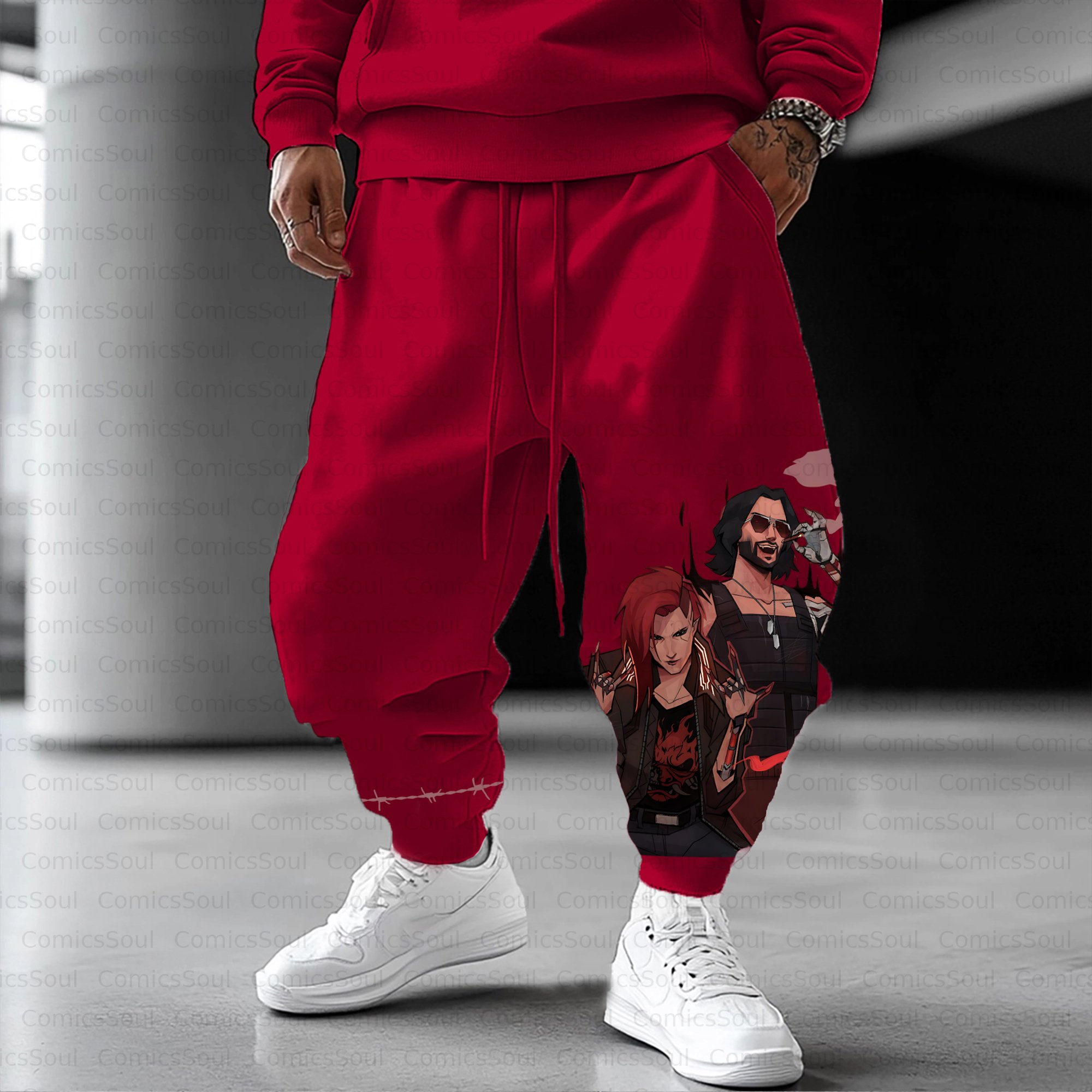 Unisex Casual Anime Streetwear Pant