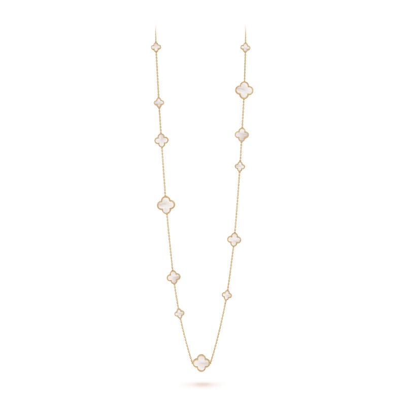 Replicate Magic Alhambra long necklace, 16 motifs(1:1 replica) - Original Replica Club