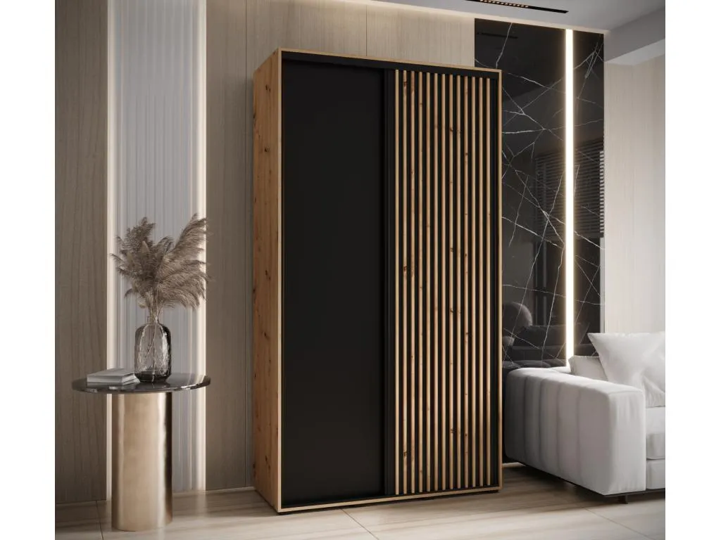 ARMARIO Luxmbls 1 DE PUERTAS CORREDERAS 235.2/130/60 2 puertas (artisan/negro) 24424YRQY