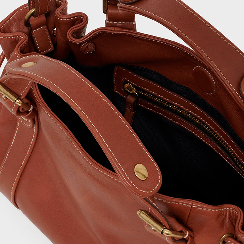 Gerard Darel - Sac en cuir Le 12H - Tan