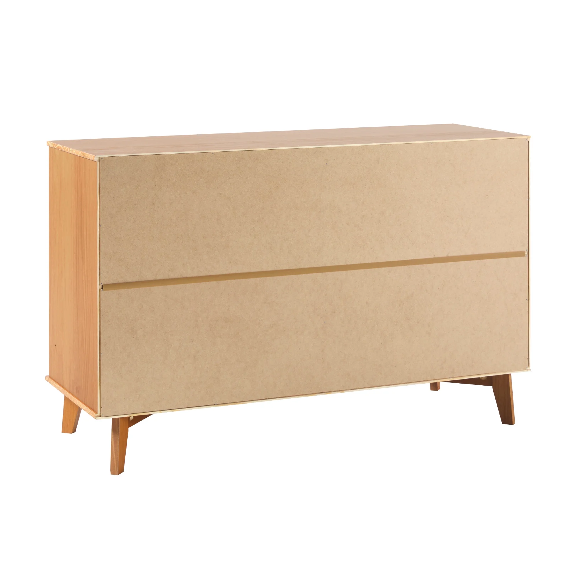 Walker Edison Sonoma 6-Drawer Solid Wood Caramel Dresser - Image 4