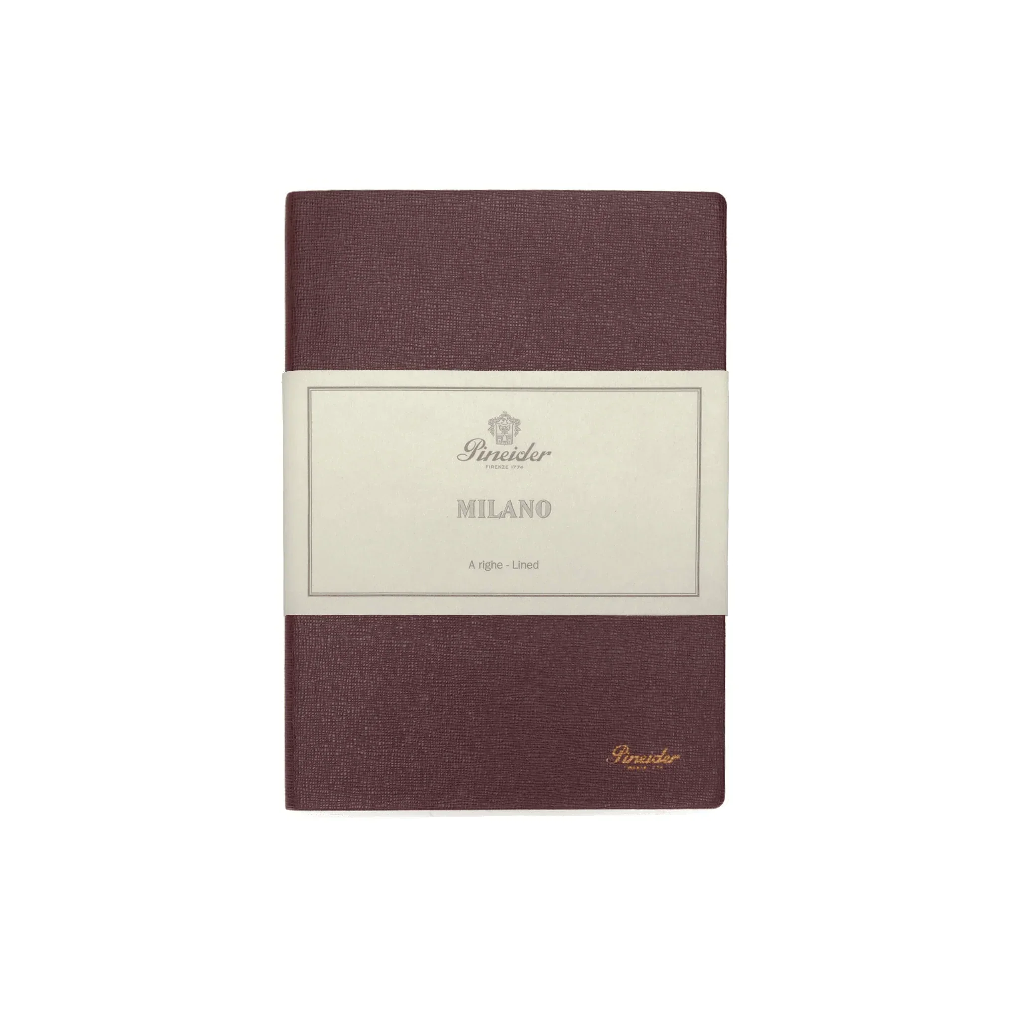 Pineider Milano Leather Laid Notebook Medium