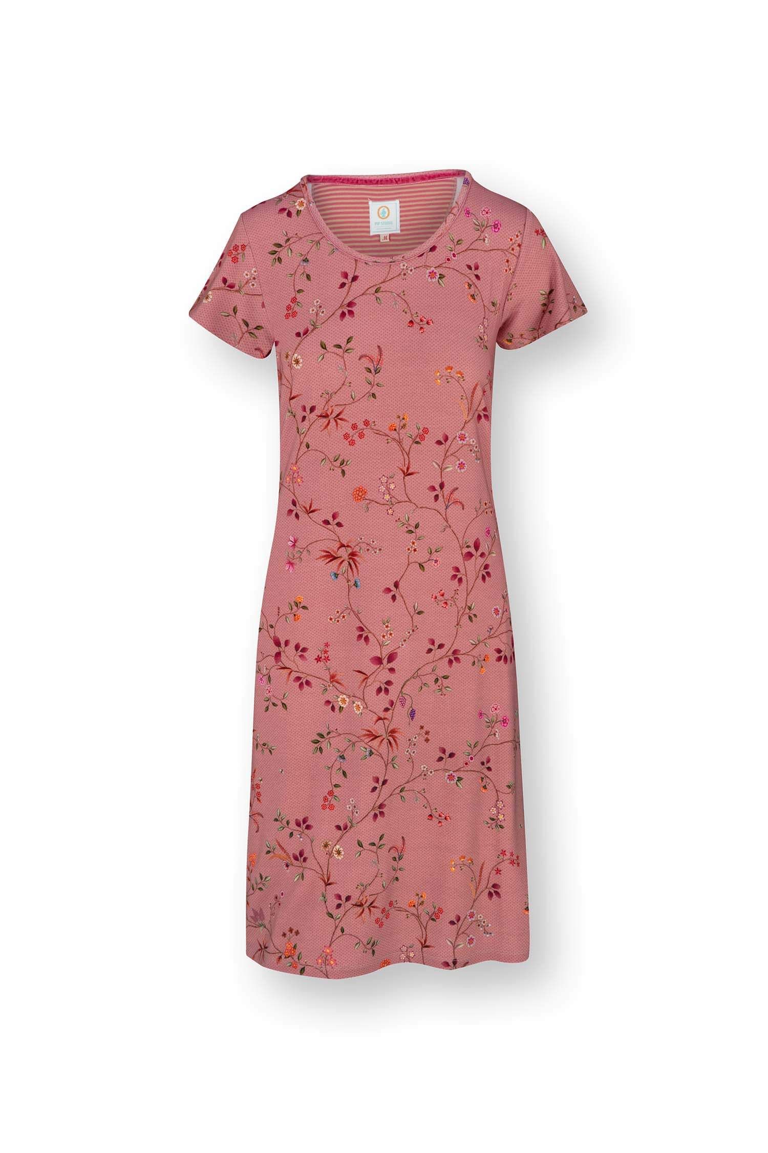 Daniela Short Sleeve Nightdress Delhi Dreams Pink