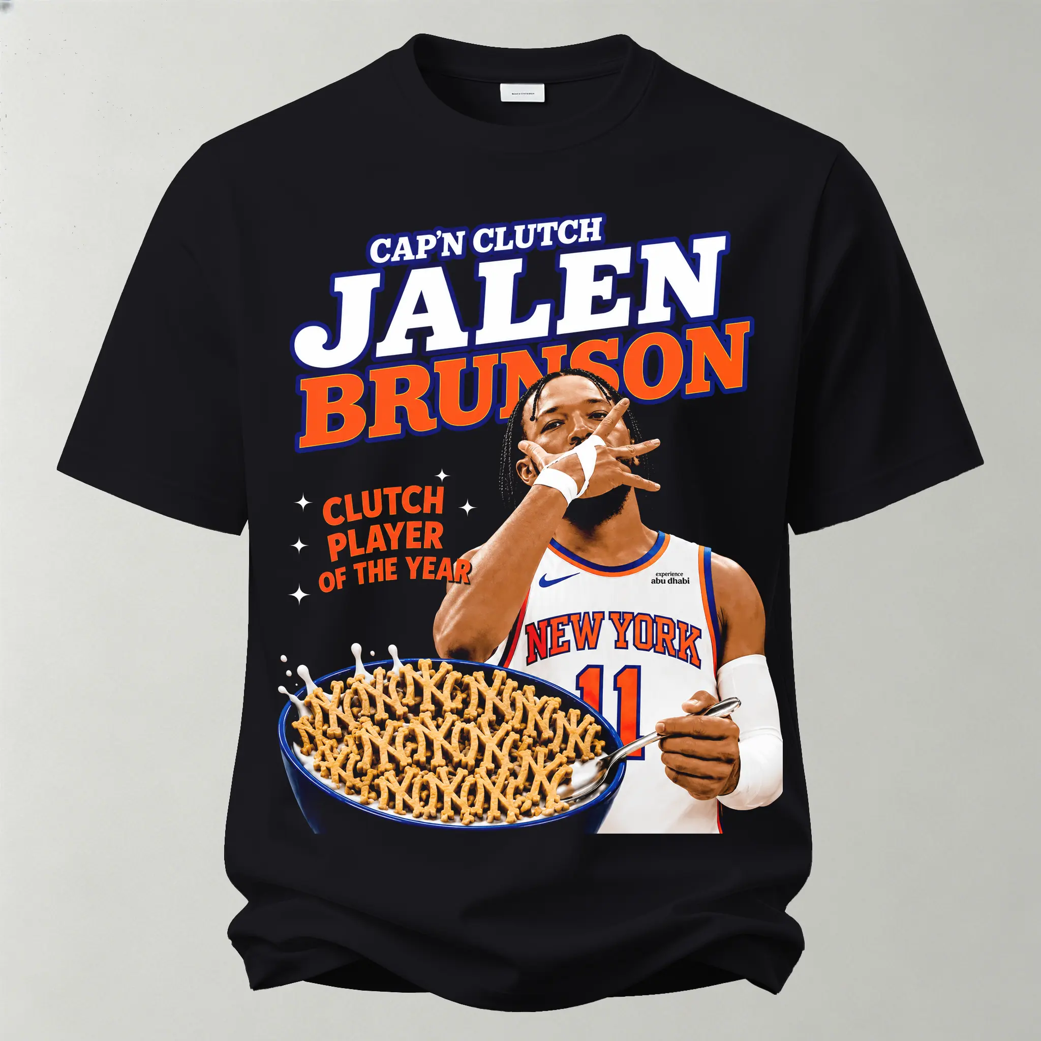 Retro Cereal Box Style Graphic Printed Unisex Oversized T-shirt