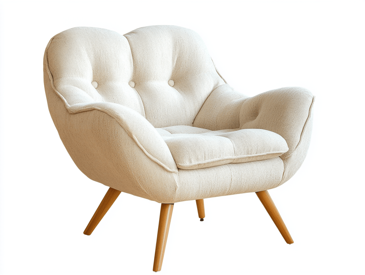 Sillón suave y cómodo con diseño elegante