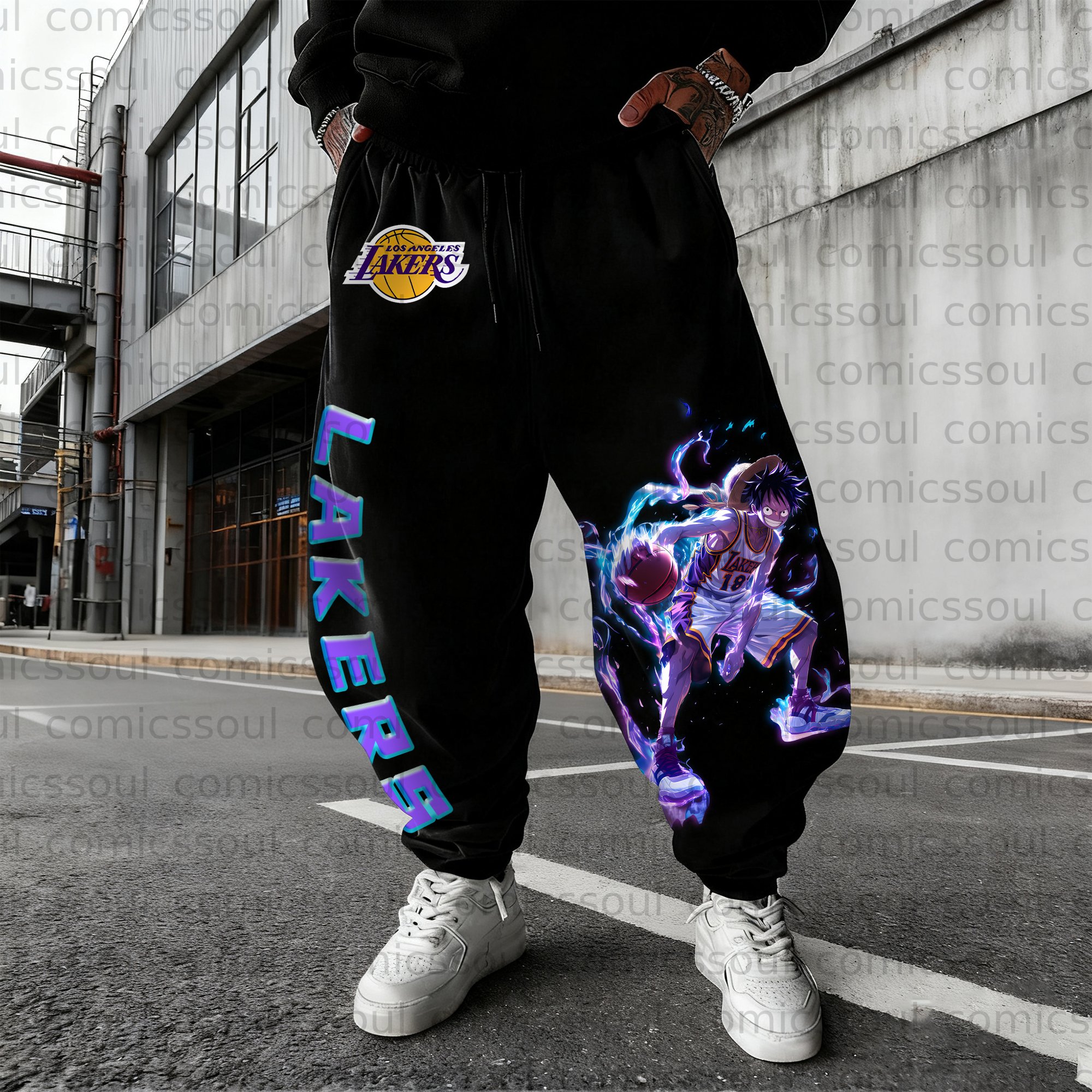 Unisex Anime Inspired Vintage Plush Pants