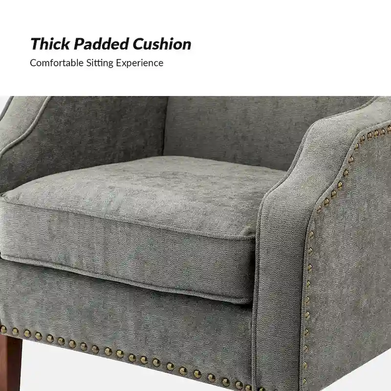 Set of 2 Lucretius Armchairs with Nailhead Trim by HULALA HOME
