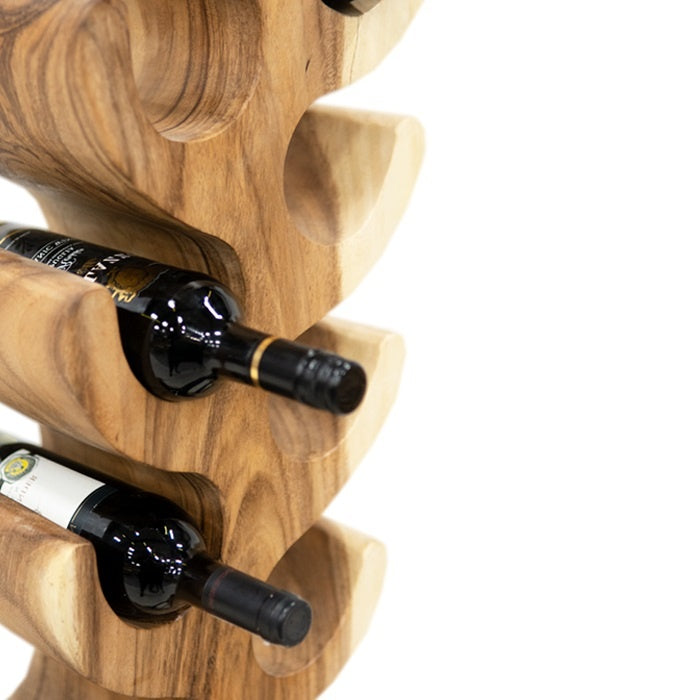 Vtw Living - Staand Wijnrek van Teakhout - XXL Suarhout - 22 Flessen