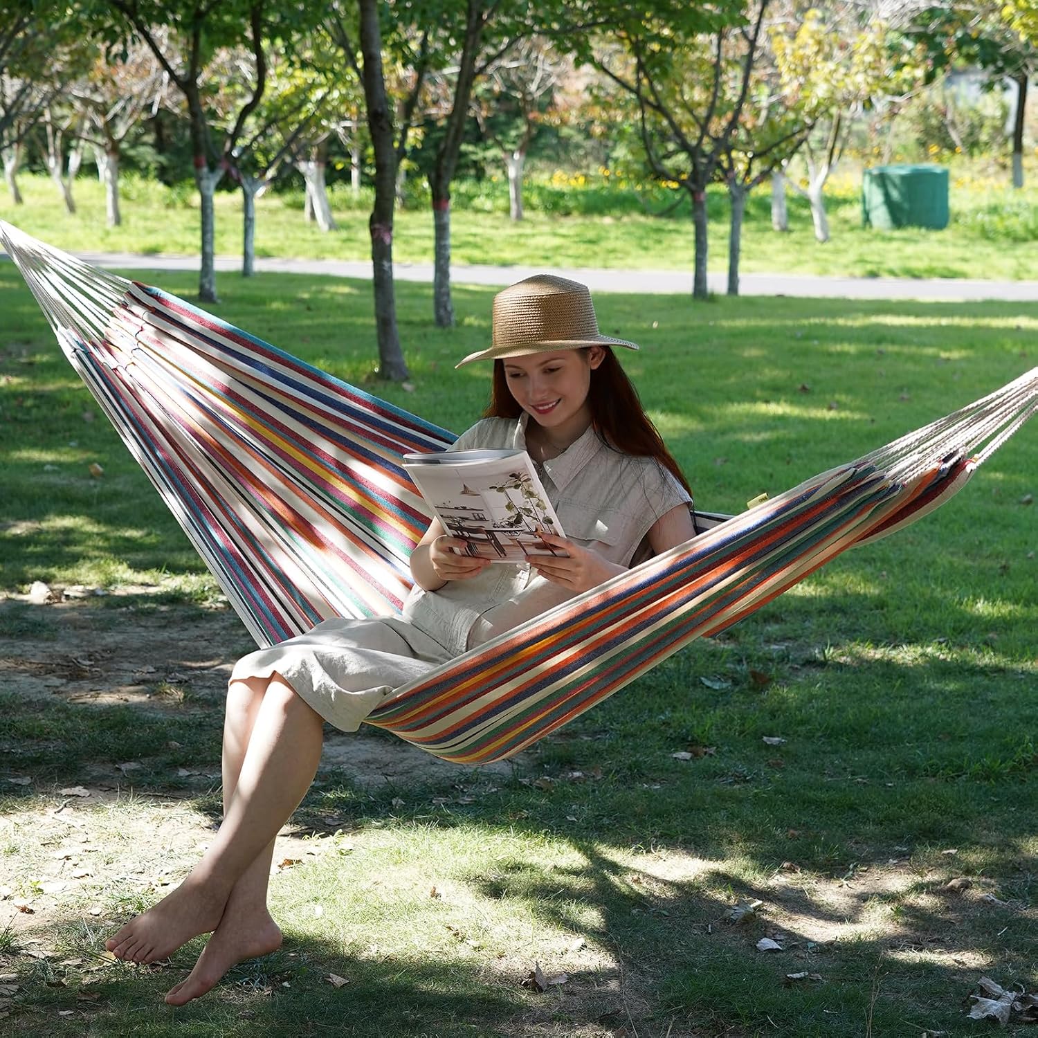 Hammock Adults Spring Summer Gear Comfortable Hanging Thickened Cotton Outdoor Camping Hammock