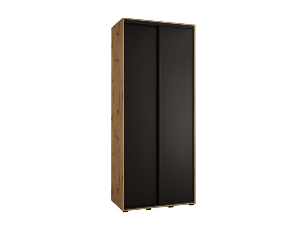 ARMARIO Hominor 1 DE PUERTAS CORREDERAS 235 - 2/120/60 2 puertas Artisan/Negro/Negro