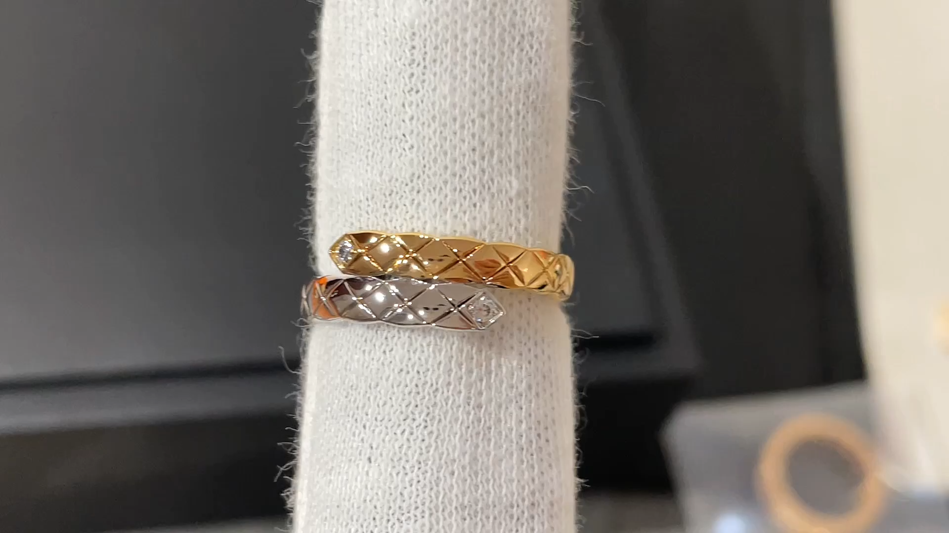 Chanel Mixed Color Coco Crush Toi et Moi Ring - Small Version - Original Replica Club