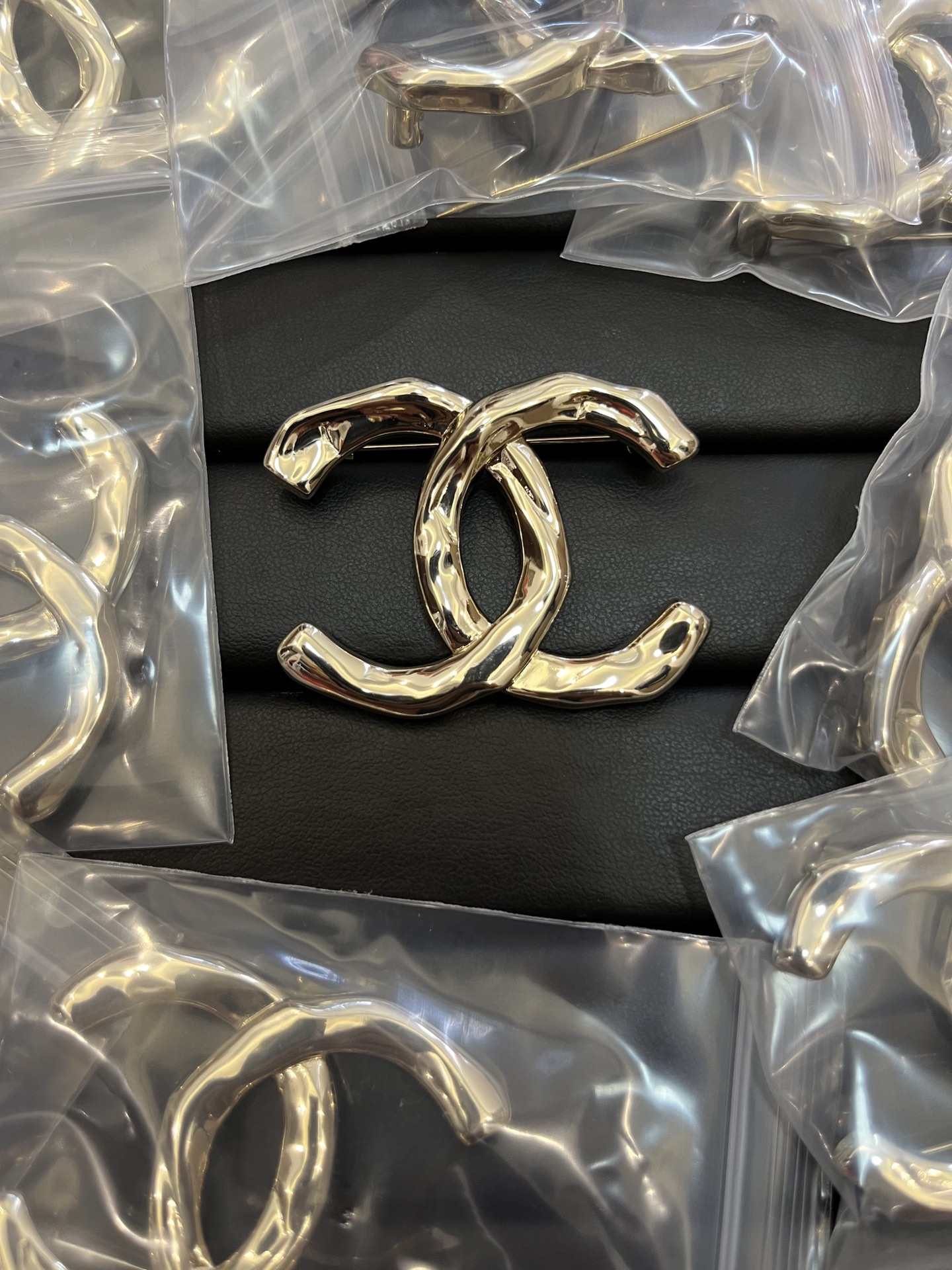 Chanel Personality Light Gold Brooch - Original Replica Club