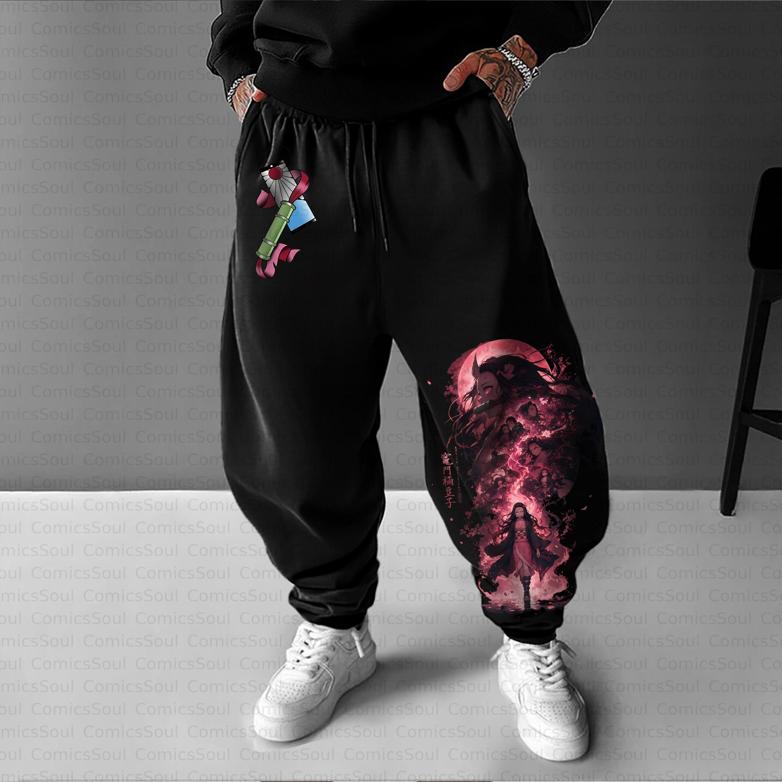 Unisex Casual Anime Streetwear Pant