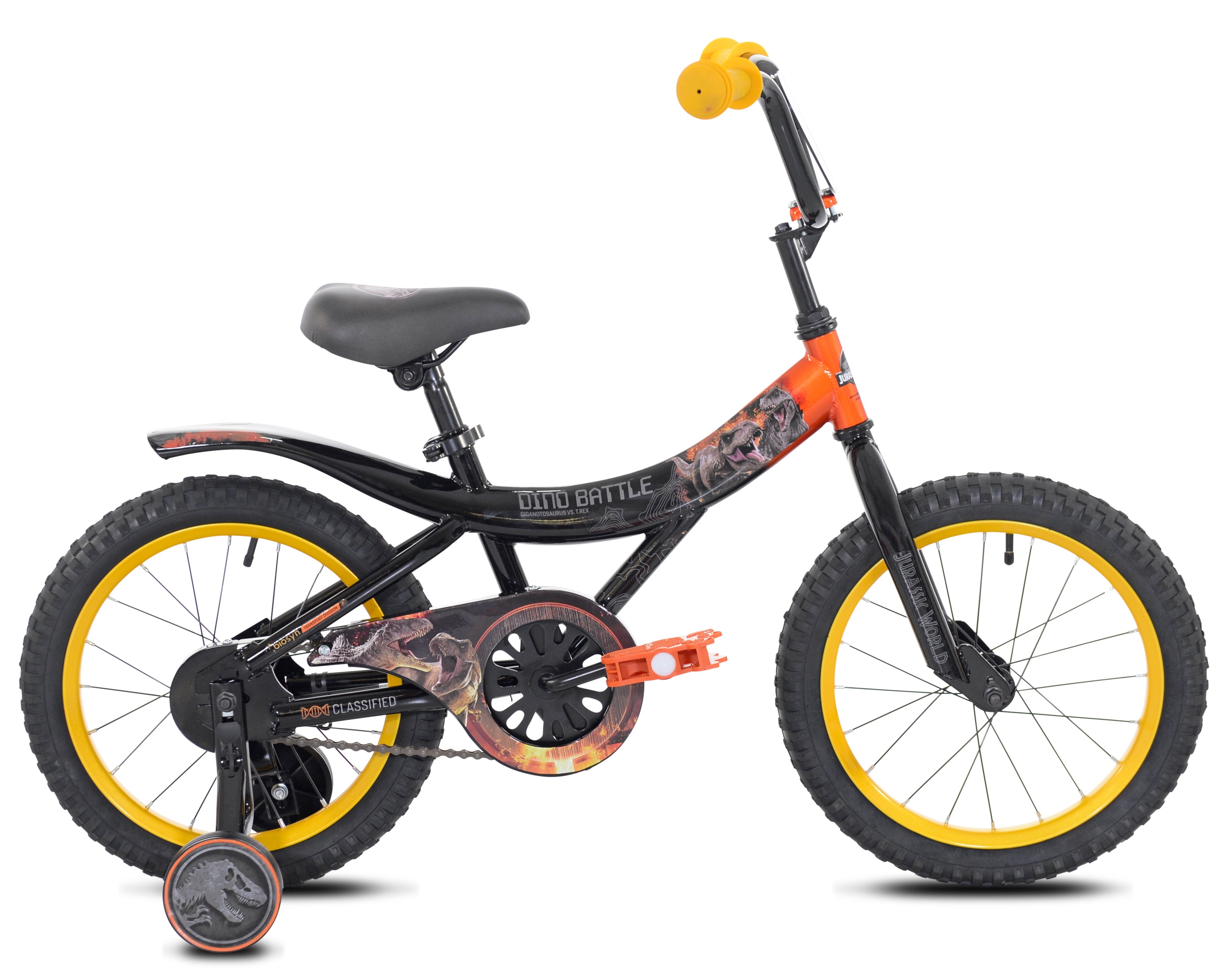 World? 16 Dino Battle Boys Bicycle. Black