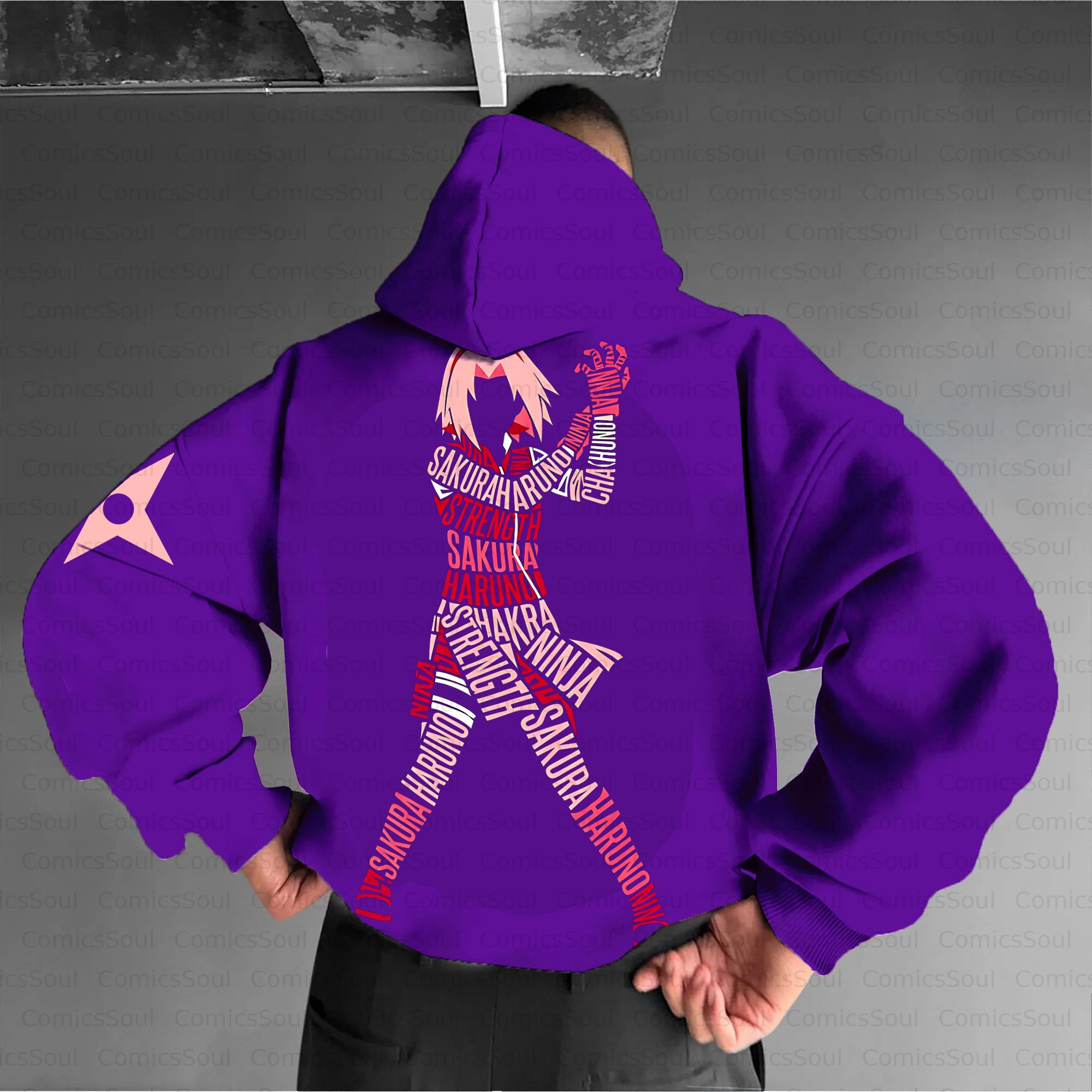 Unisex Anime Inspired Vintage Plush Hoodie