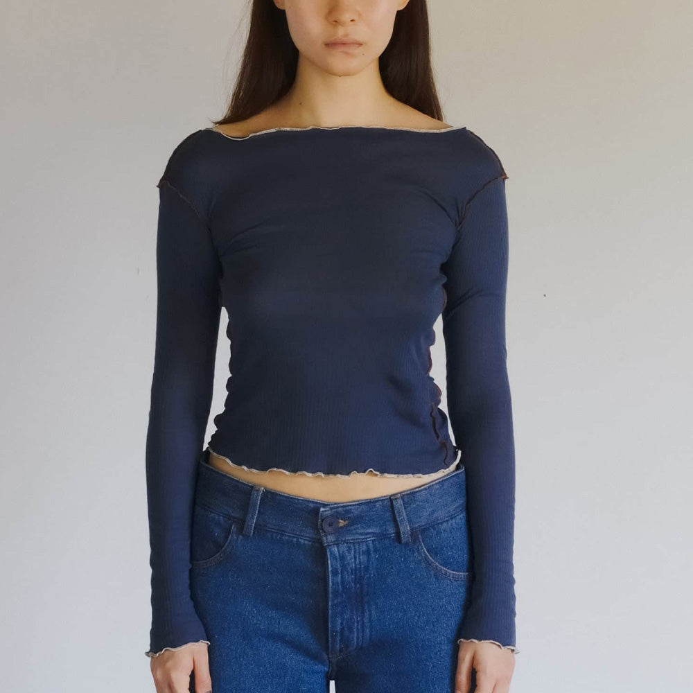 Baserange - T-Shirt Vein - Preston Blue