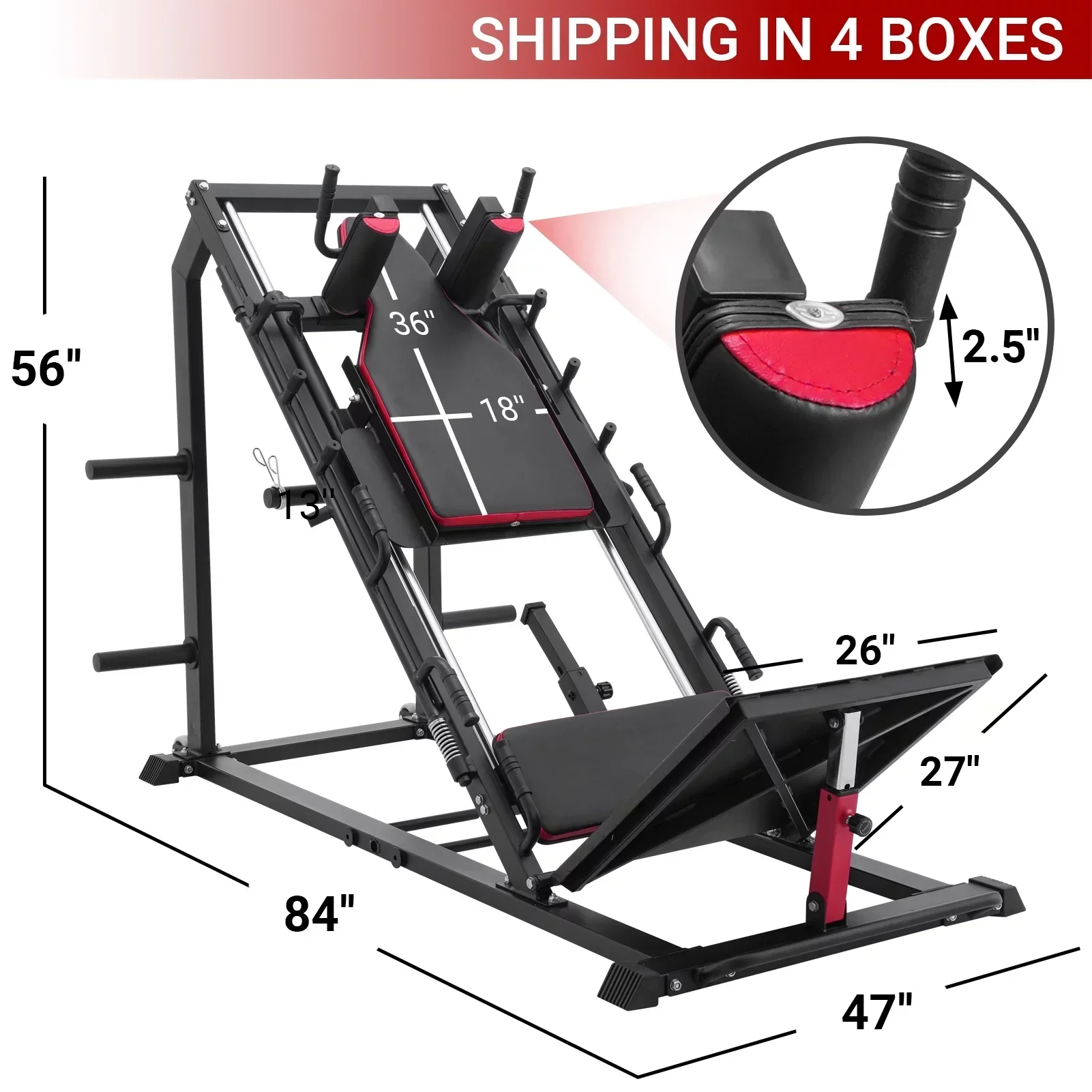 syedee Leg Press, Hack Squat And Leg Extension Machine - Lower Body Home Gym - Image 2 syedee Leg Press, Hack Squat And Leg Extension Machine - Lower Body Home Gym - Image 2