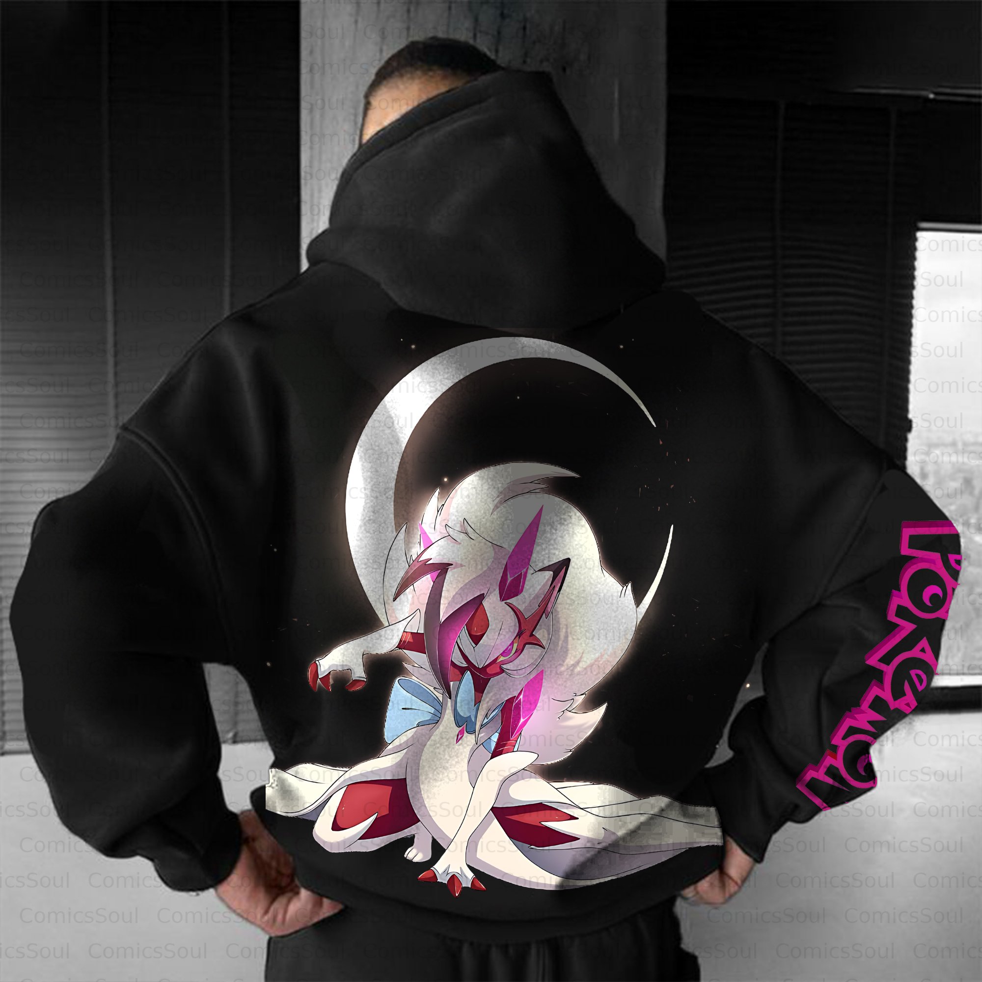 Unisex Anime Inspired Vintage Plush Hoodie