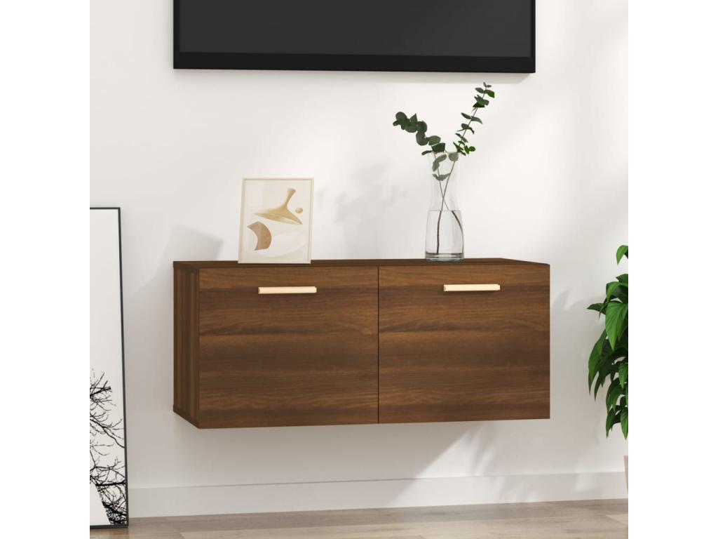 Armario de pared Decopractico ingeniería Decopractico marrón 80x35x36.5 cm GBCM24547