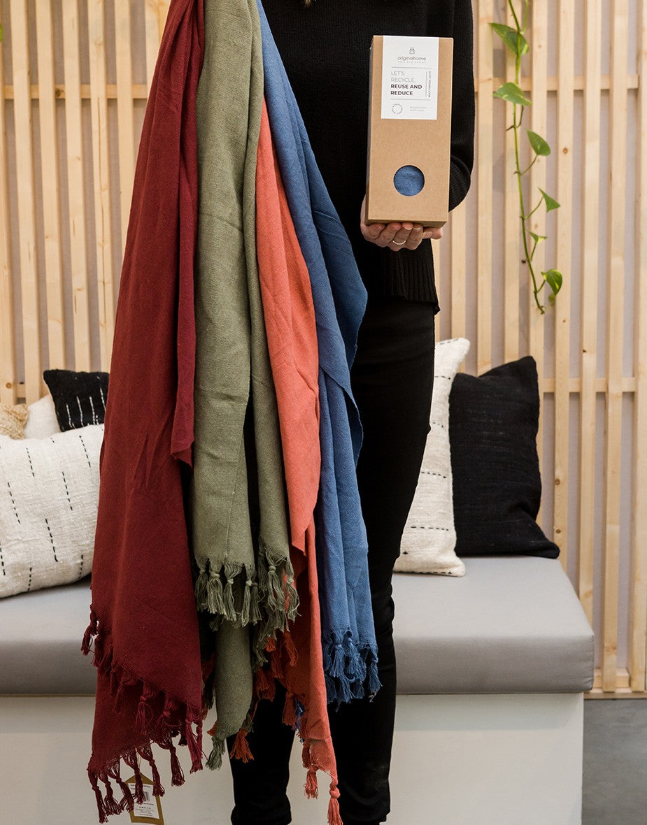 Originalhome Multifunctioneel Kleed S - Roest Rood